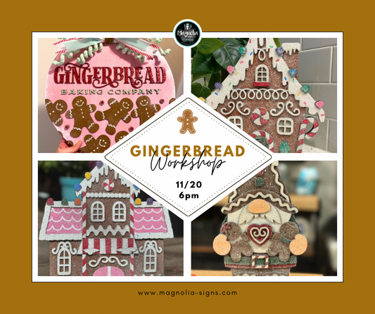 Gingerbread Workshop- 11/20 @ 6pm