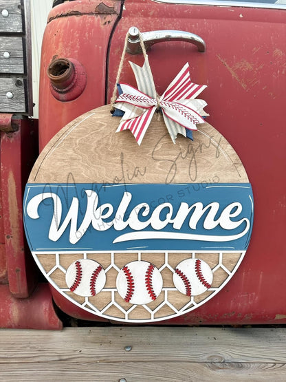 Baseball Season Doorhanger - PREORDER