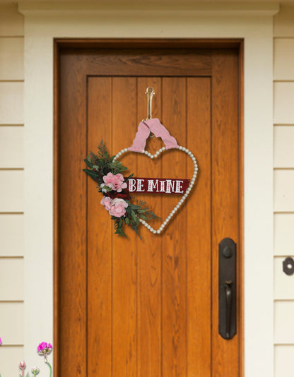 Beaded Heart Wreath