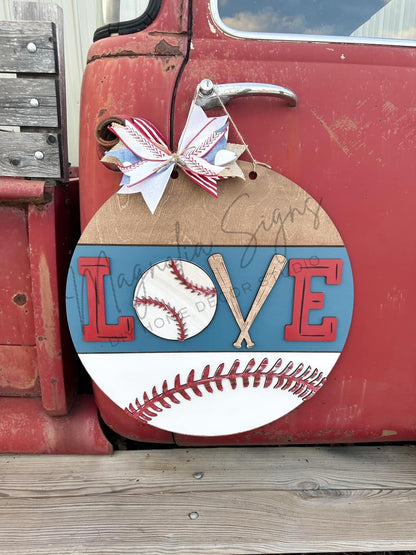 Baseball Season Doorhanger - PREORDER