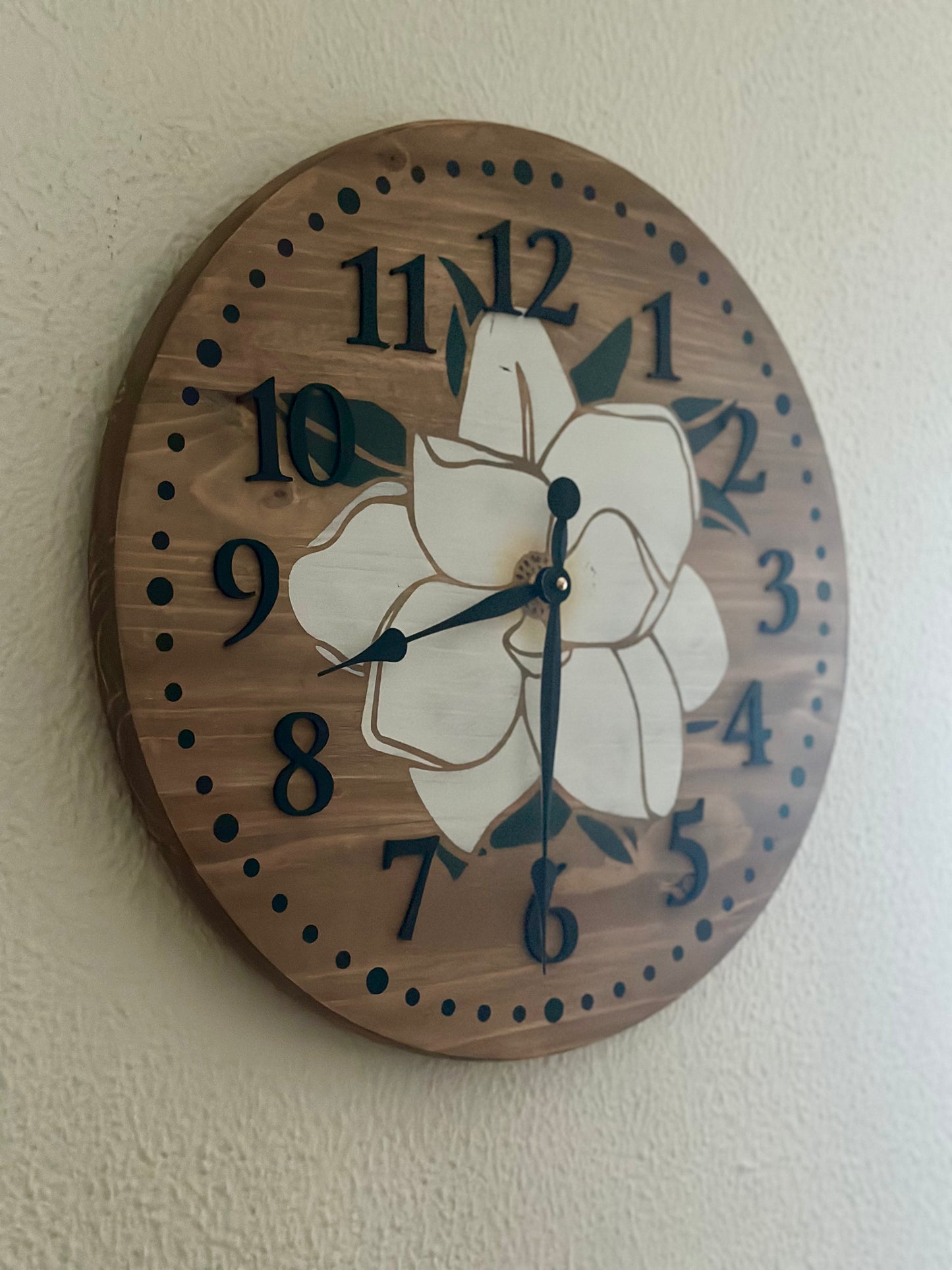 Farmhouse Style Clock- with personalization