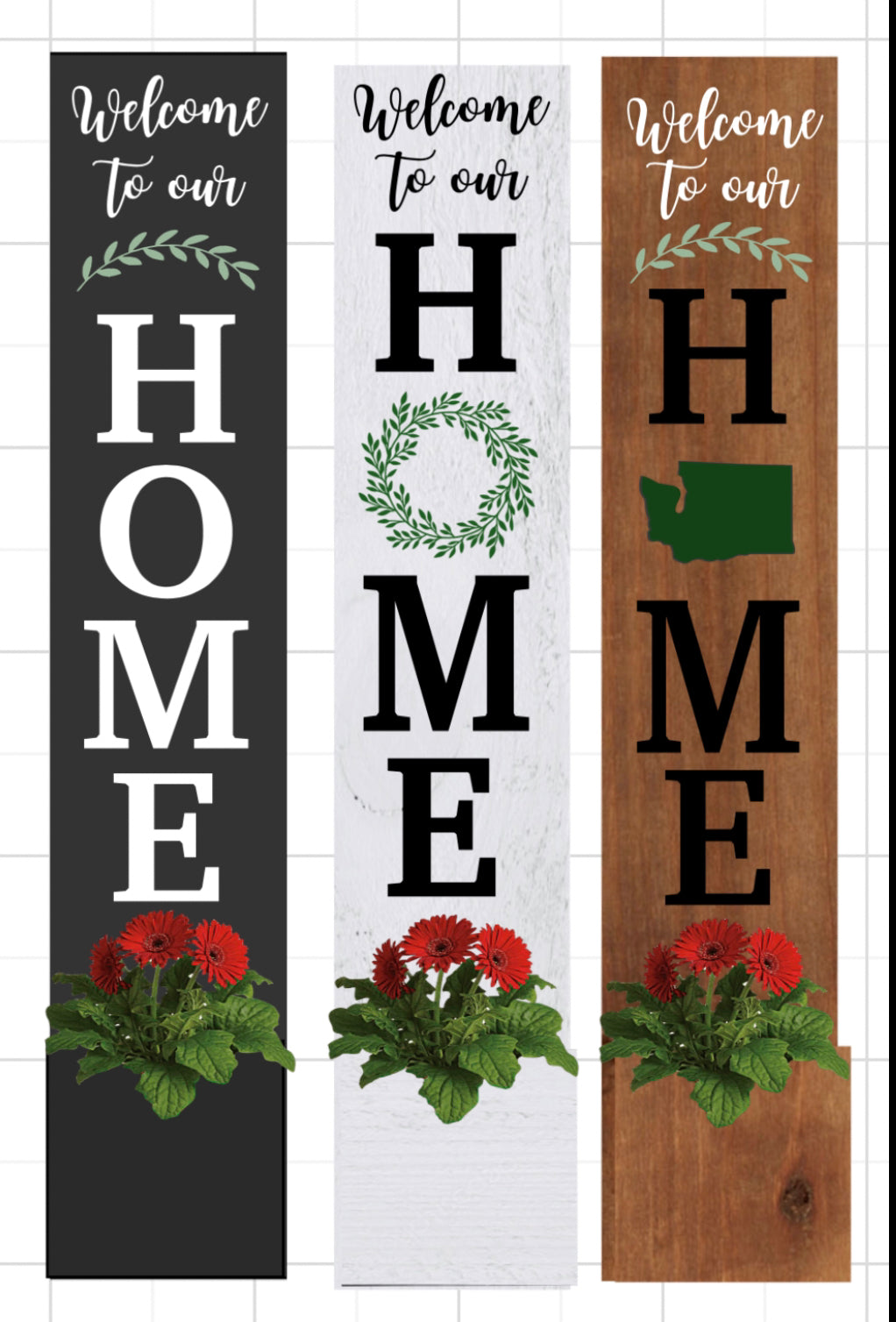 Sweet high quality Home Sign with planter box