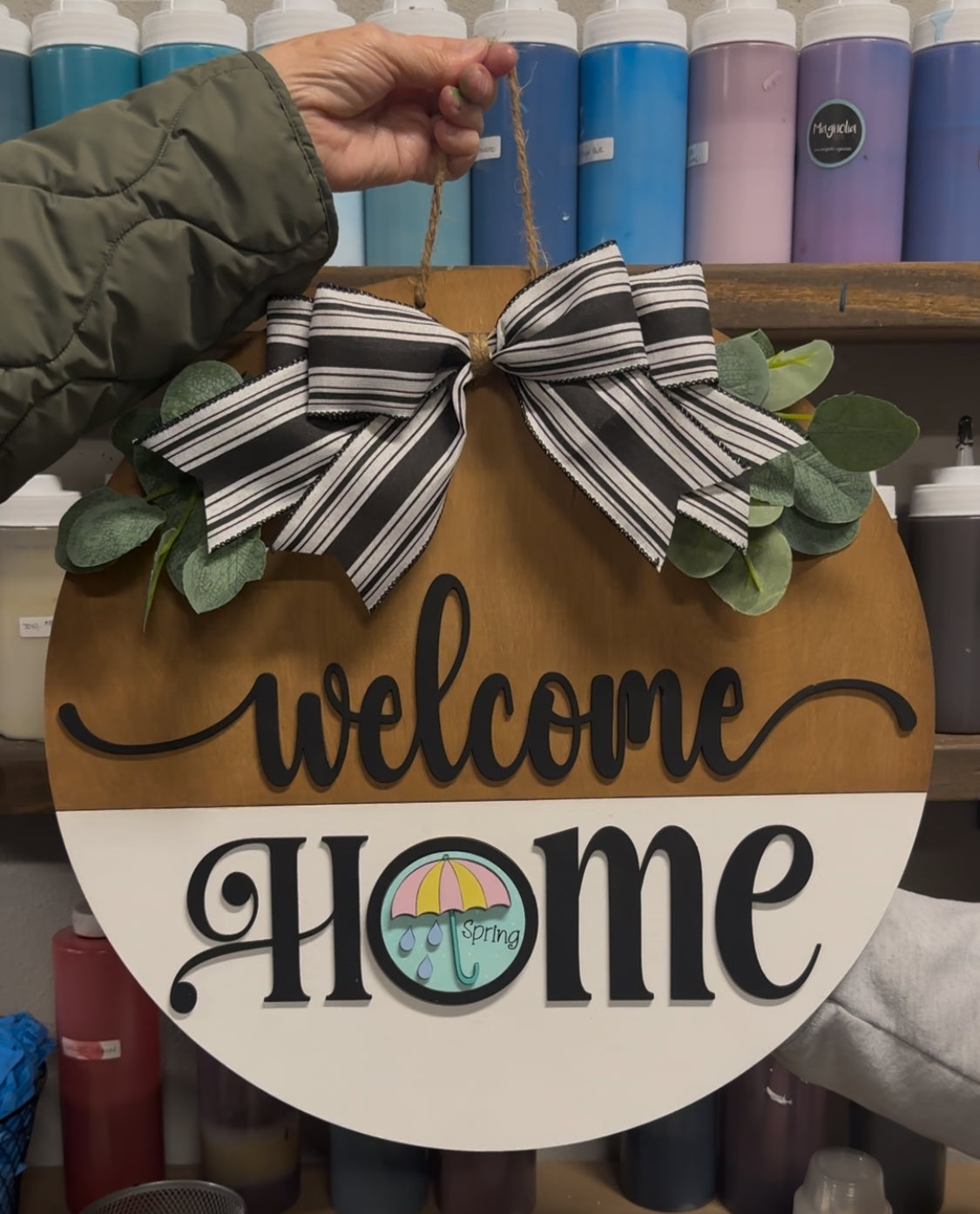 Interchangeable Welcome Home Doorhanger