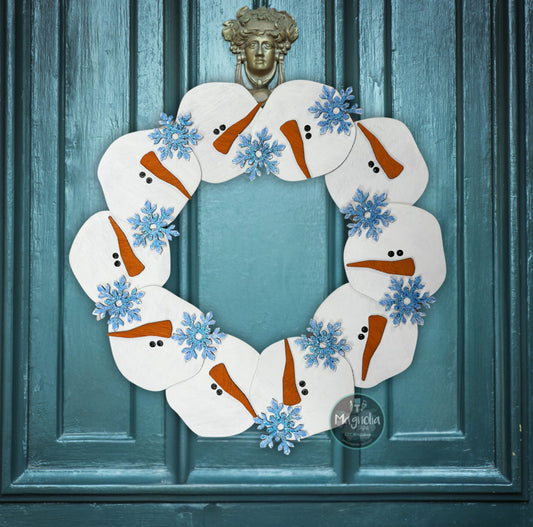 Snowman Wreath