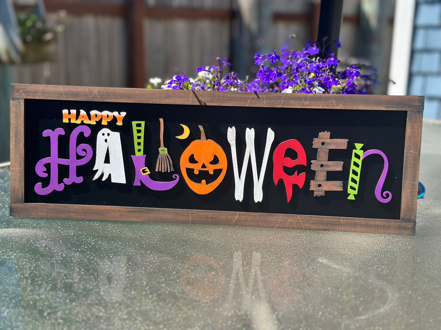 Happy Halloween Laser Cut Sign