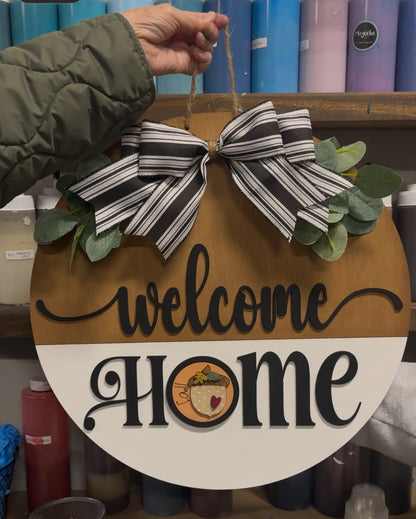 Interchangeable Welcome Home Doorhanger