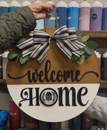 Interchangeable Welcome Home Doorhanger