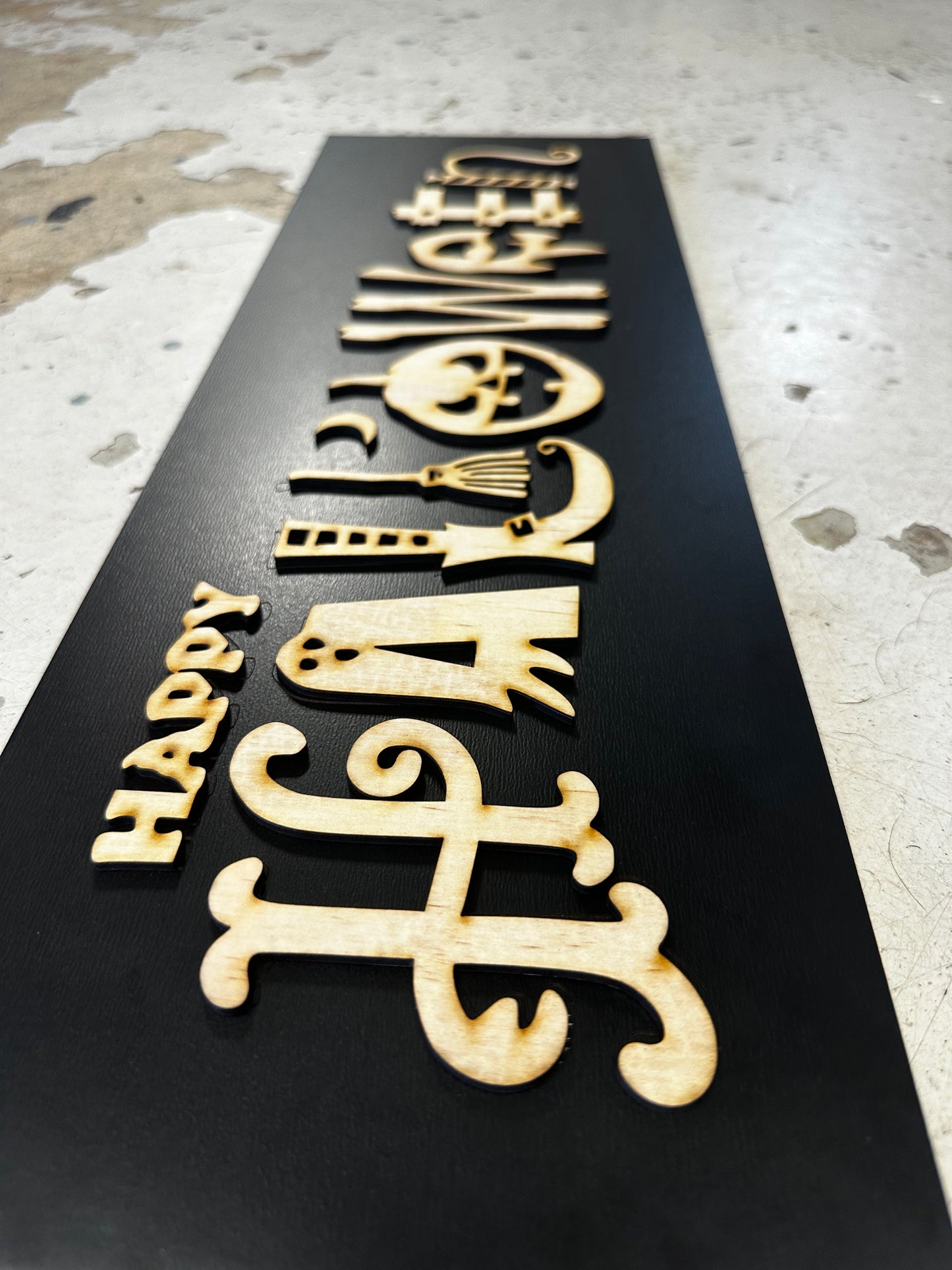 Happy Halloween Laser Cut Sign