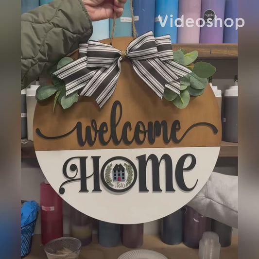 Interchangeable Welcome Home Doorhanger