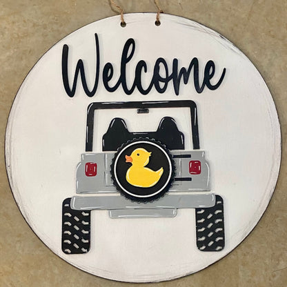 PRE-ORDER Welcome Jeep Doorhanger PREORDER