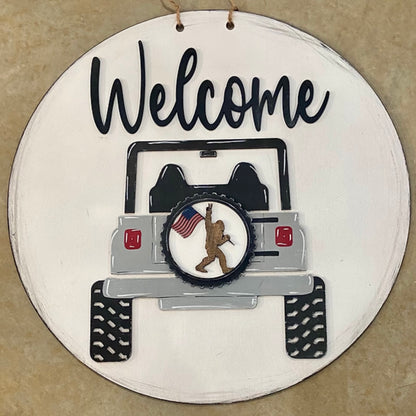 PRE-ORDER Welcome Jeep Doorhanger PREORDER