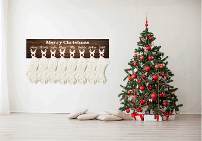 Reindeer stocking holder